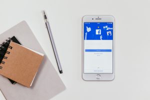 iphone shows facebook login screen